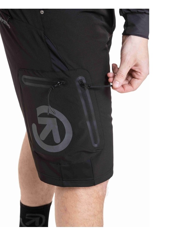 Meatfly Meatfly pánske cyklistické šortky Duke Black / Gray