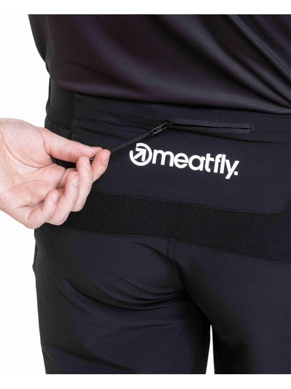 Meatfly Meatfly pánske cyklistické šortky Brake Black / White