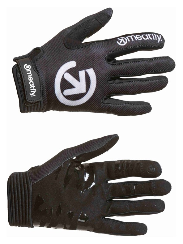 Meatfly Meatfly cyklistické rukavice Handler Black / White