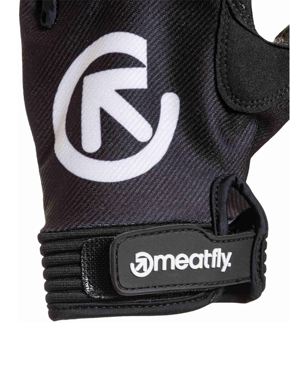 Meatfly Meatfly cyklistické rukavice Handler Black / White