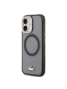 Lacoste Lacoste PC/TPU Frosted Finish Gold Logo MagSafe Zadný Kryt pre iPhone 17 Black