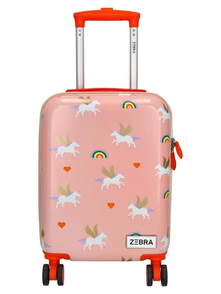 Zebra Trends Detský kufor Zebra Adventurer 21492 Pink