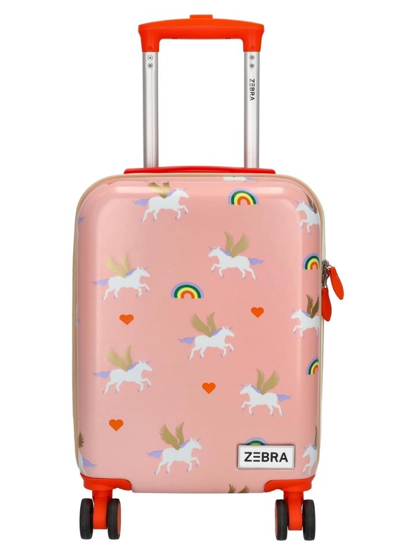 Zebra Trends Detský kufor Zebra Adventurer 21492 Pink