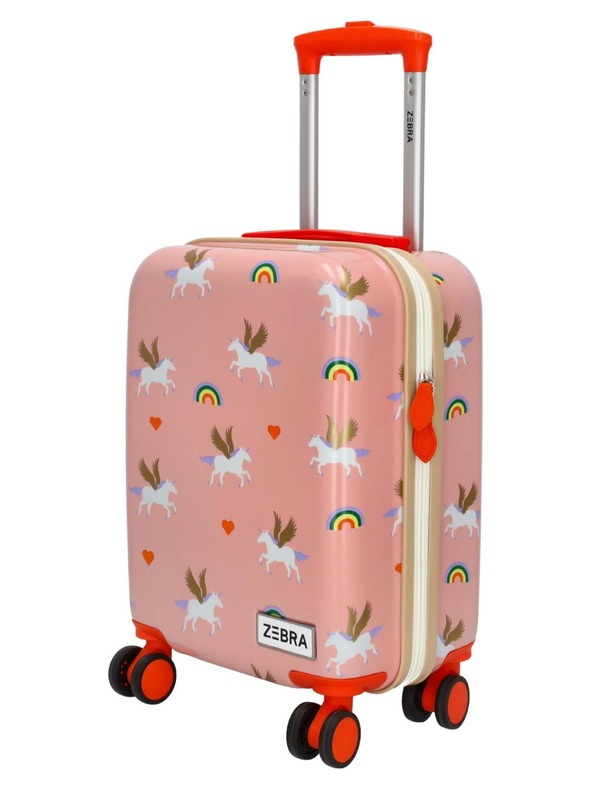 Zebra Trends Detský kufor Zebra Adventurer 21492 Pink