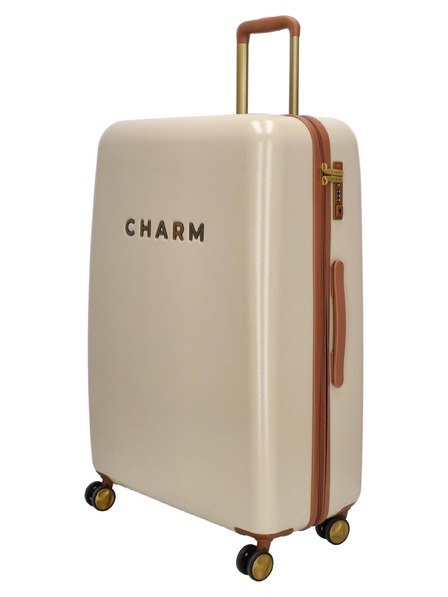 Charm London Cestovný kufor Charm London Capetown L Beige