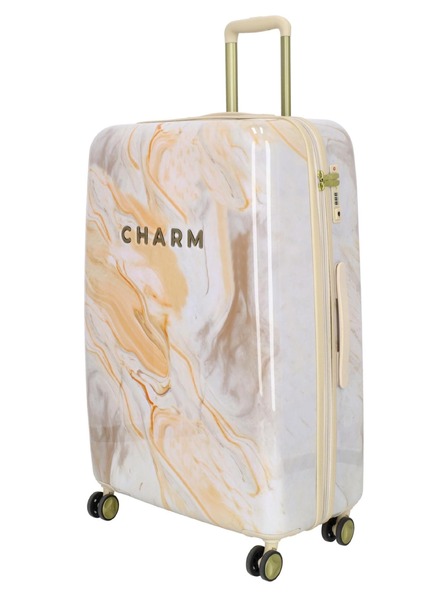 Charm London Cestovný kufor Charm London 23169 L Cream