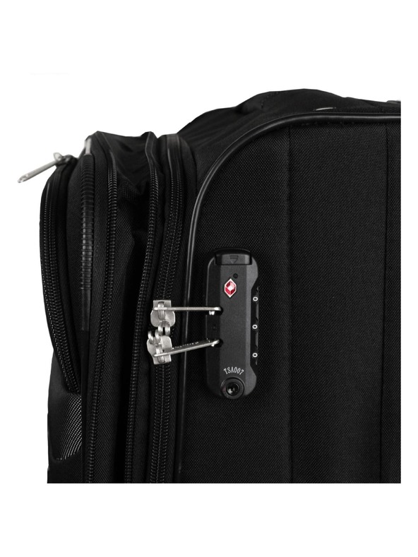 Skyline Cestovný kufor Skyline Orlando 4w L Black
