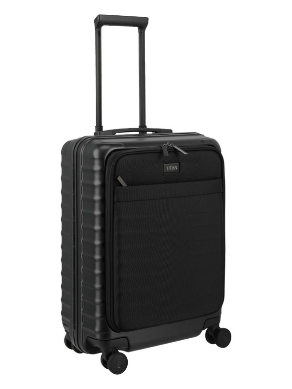 Titan Cestovný kufor Titan Overseas S Front pocket Nightshade black