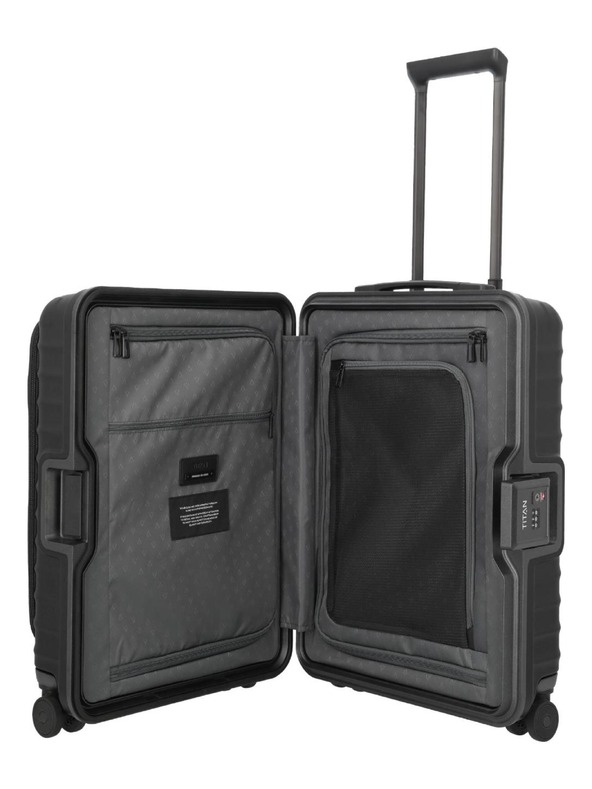 Titan Cestovný kufor Titan Overseas S Front pocket Nightshade black