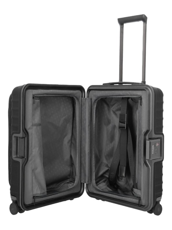 Titan Cestovný kufor Titan Overseas S Front pocket Nightshade black