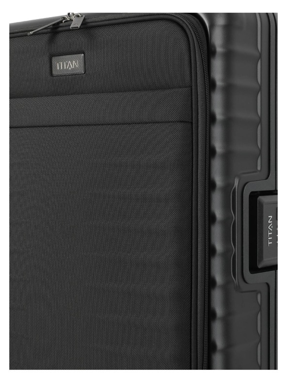Titan Cestovný kufor Titan Overseas S Front pocket Nightshade black