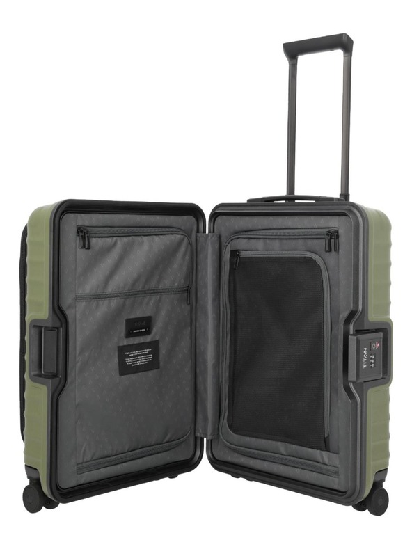 Titan Cestovný kufor Titan Overseas S Front pocket Forest green