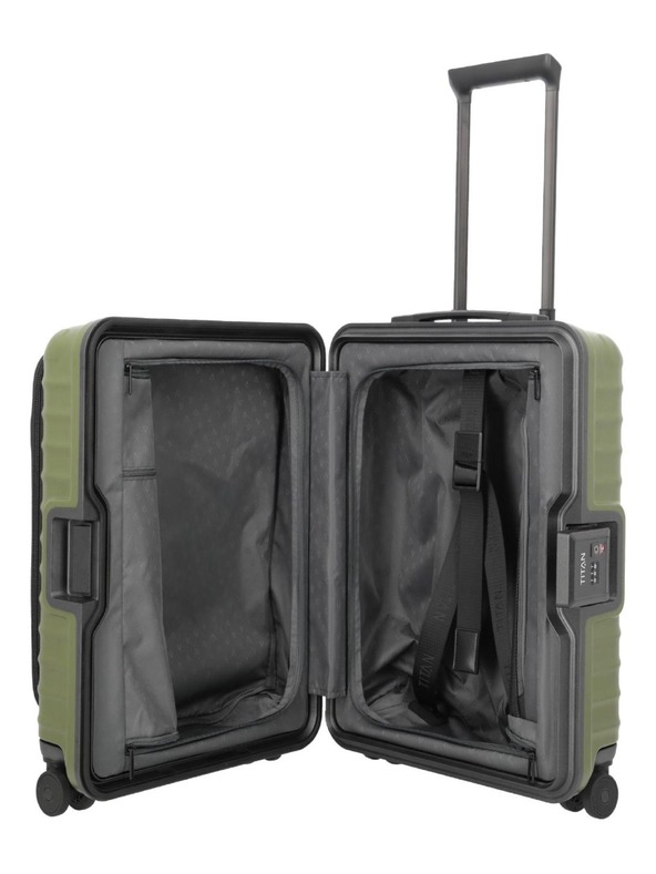 Titan Cestovný kufor Titan Overseas S Front pocket Forest green
