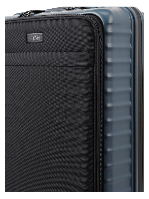Titan Cestovný kufor Titan Upgrade S23 Front pocket Midnight blue