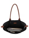 Charm London Taška Charm London Buckingham 23816 Black Cognac