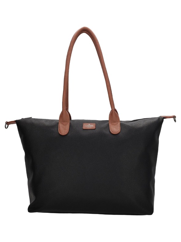 Charm London Taška Charm London Buckingham 23816 Black Cognac