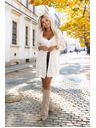 numoco basic Kardigan - svetrový plášť s vreckami - béžový
