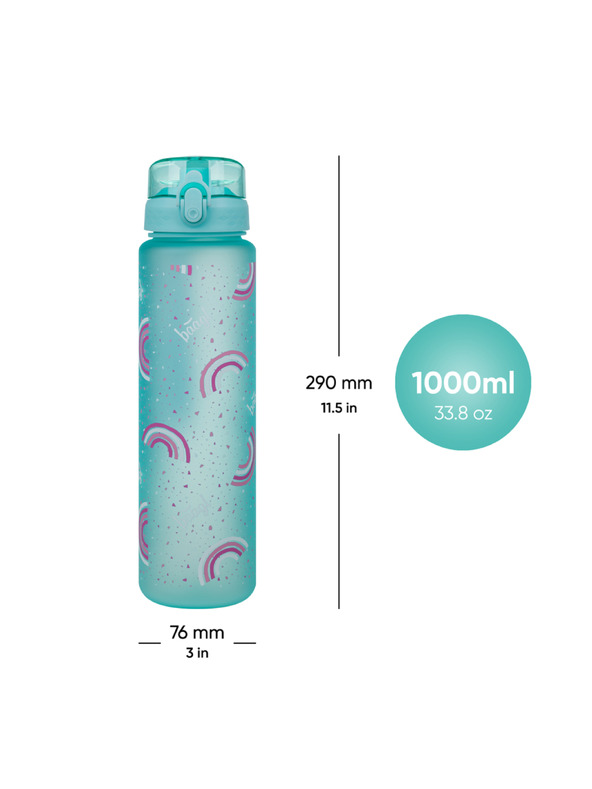 BAAGL  BAAGL Tritánová fľaša na pitie Duha, 1000 ml