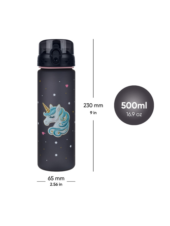 BAAGL  BAAGL Tritánová fľaša na pitie Unicorn Gold, 500 ml