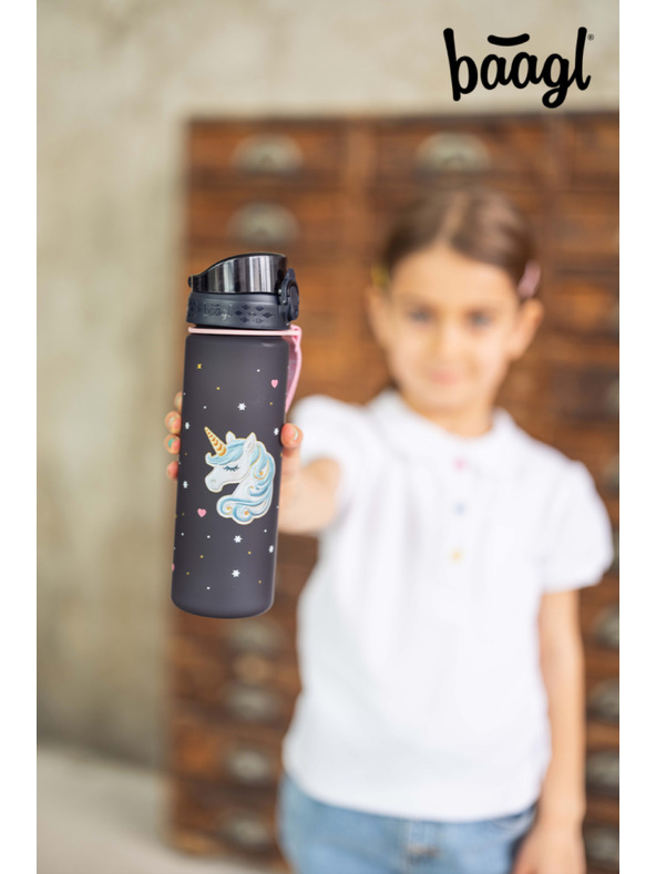 BAAGL  BAAGL Tritánová fľaša na pitie Unicorn Gold, 500 ml