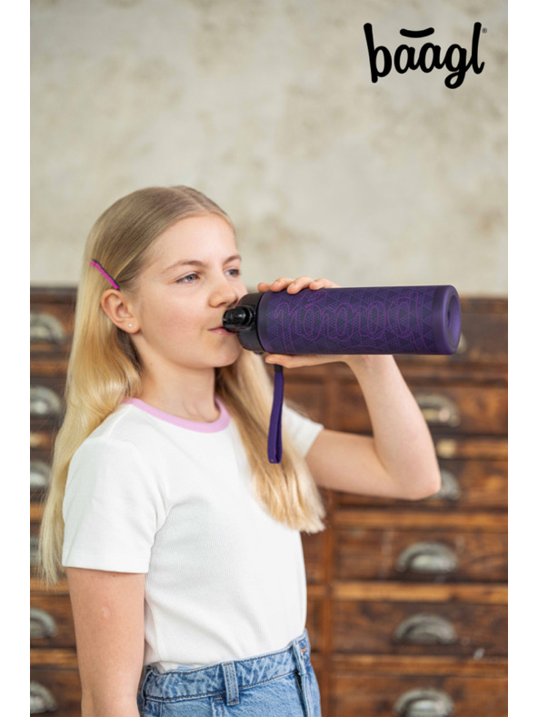 BAAGL  BAAGL Tritánová fľaša na pitie Plum, 700 ml