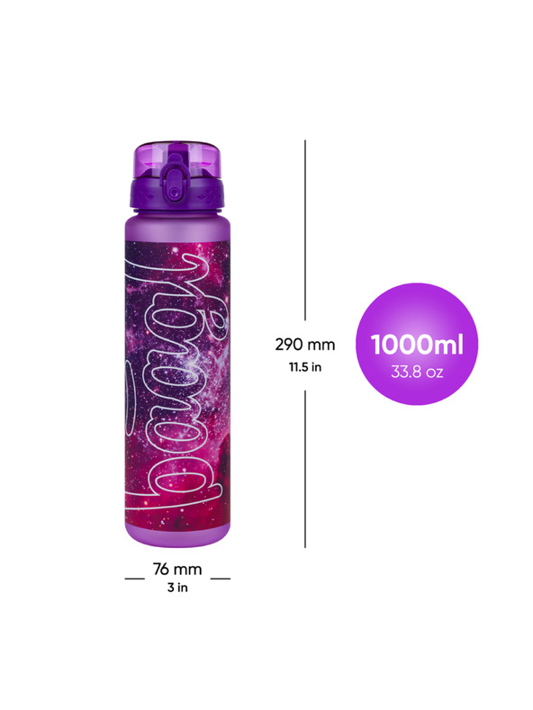 BAAGL  BAAGL Tritánová fľaša na pitie Galaxy, 1000 ml