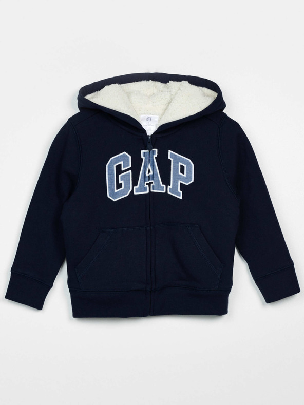 GAP Detská zateplená mikina logo GAP