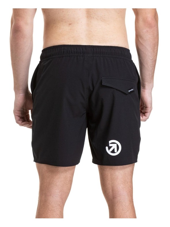 Meatfly Meatfly pánske plavky Keith Boardshorts 17" Black / White
