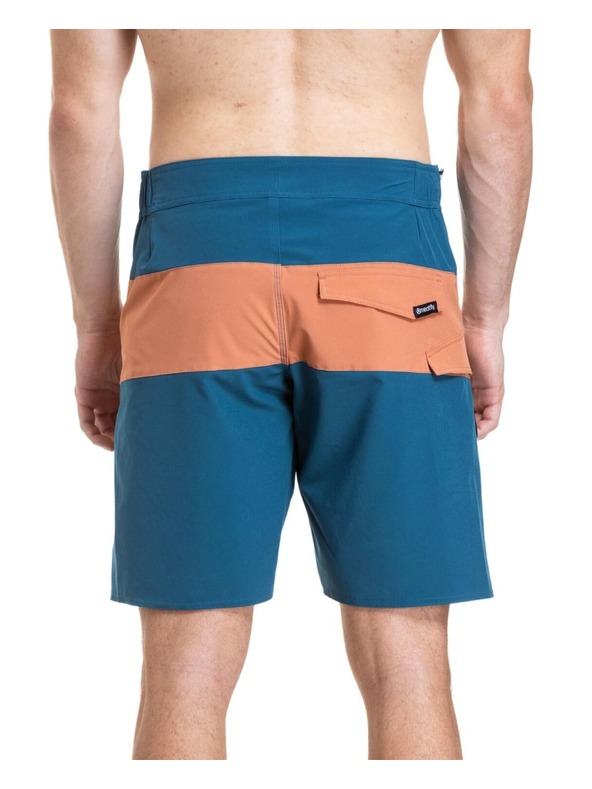Meatfly Meatfly pánske plavky Mitch Boardshorts 21" Super Teal / Sienna