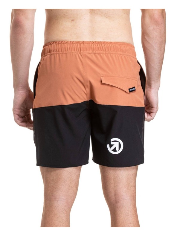 Meatfly Meatfly pánske plavky Keith Boardshorts 17" Sienna / Black