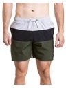 Meatfly Meatfly pánske plavky Keith Boardshorts 17" Olive / Black / Quiet Gray