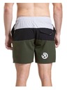 Meatfly Meatfly pánske plavky Keith Boardshorts 17" Olive / Black / Quiet Gray