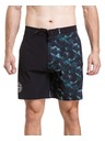 Meatfly Meatfly pánske plavky Ernie Boardshorts 19" Green Mountains / Quiet Gray