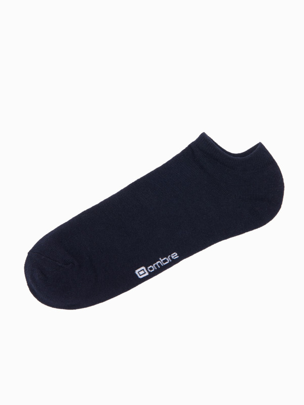 Ombre Clothing Pánske ponožky 3-pack - tmavo modré V1 OM-SOSS-0102 Ombre Clothing