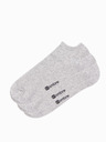 Ombre Clothing Pánske ponožky 3-pack - šedá melanž V3 OM-SOSS-0102 Ombre Clothing