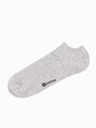 Ombre Clothing Pánske ponožky 3-pack - šedá melanž V3 OM-SOSS-0102 Ombre Clothing