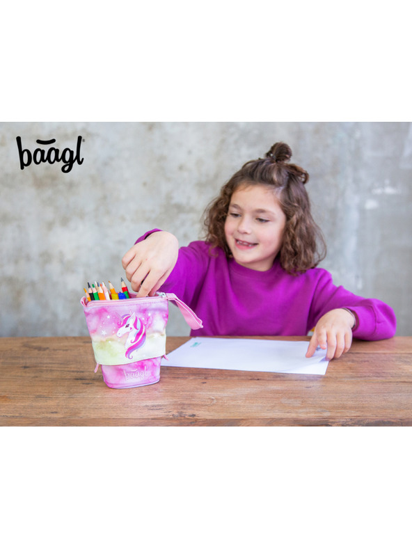 BAAGL  BAAGL Školský peračník Pastelkovník Rainbow Unicorn GRS