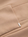 Ombre Clothing Pánska štruktúrovaná bunda s vysokým límcom a kapucňou - svetlě hnedá V1 M167 Ombre Clothing
