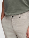 Ombre Clothing Pánske chino nohavice REGULAR FIT s elastickým pásom - sivé a béžové V1 P1525 Ombre Clothing
