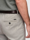 Ombre Clothing Pánske chino nohavice REGULAR FIT s elastickým pásom - sivé a béžové V1 P1525 Ombre Clothing