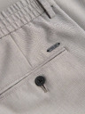 Ombre Clothing Pánske chino nohavice REGULAR FIT s elastickým pásom - sivé a béžové V1 P1525 Ombre Clothing