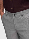 Ombre Clothing Pánske chino nohavice REGULAR FIT s elastickým pásom - sivé V2 P1525 Ombre Clothing