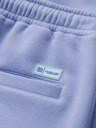 Ombre Clothing Unisex teplákové šortky so žebrovaným pásom - levanduľová V9 OU-SRBC-0101 Ombre Clothing