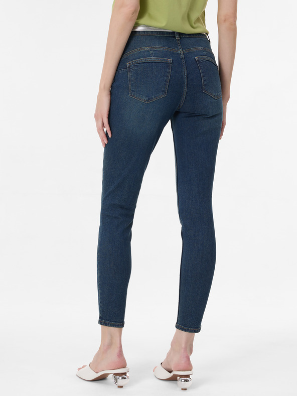 Orsay Tmavomodré dámske džínsy skinny fit ORSAY