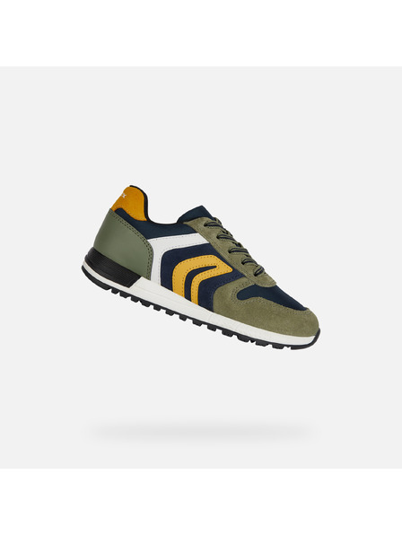 Geox Khaki chlapčenské tenisky Geox Alben