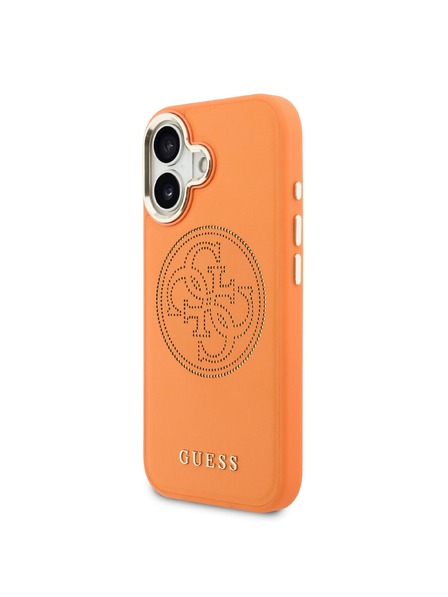 Guess Guess PU Perforated 4G Logo MagSafe Zadný Kryt pre iPhone 17 Orange
