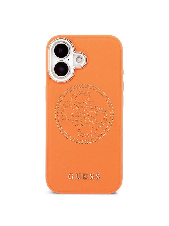 Guess Guess PU Perforated 4G Logo MagSafe Zadný Kryt pre iPhone 17 Orange