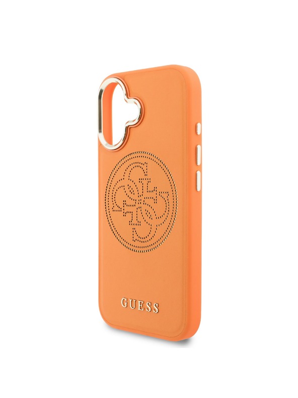 Guess Guess PU Perforated 4G Logo MagSafe Zadný Kryt pre iPhone 17 Orange