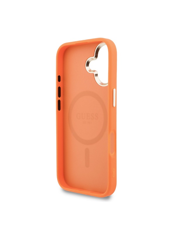 Guess Guess PU Perforated 4G Logo MagSafe Zadný Kryt pre iPhone 17 Orange