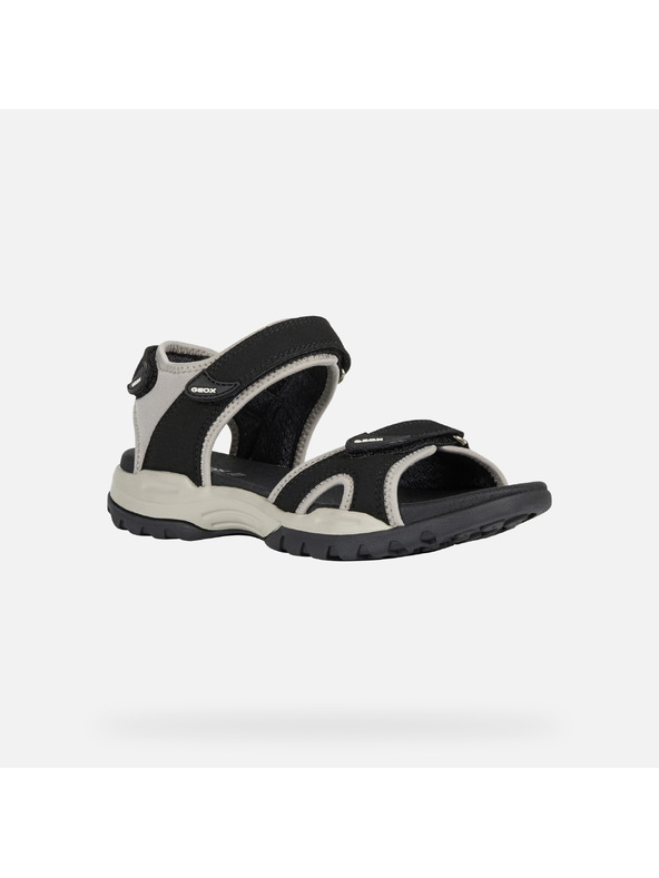 Geox Čierne dámske sandále Geox Borealis